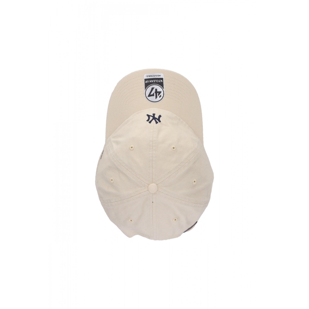 cappellino visiera curva uomo mlb clean up neyyan NATURAL/BLACK