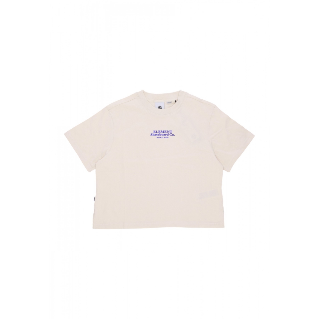maglietta donna w velvet tee PARCHMENT