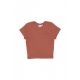 maglietta corta donna w yarnhill tee COPPER BROWN