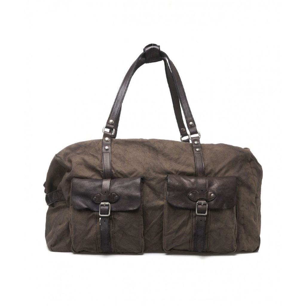 Borsa da viaggio in tela grigio