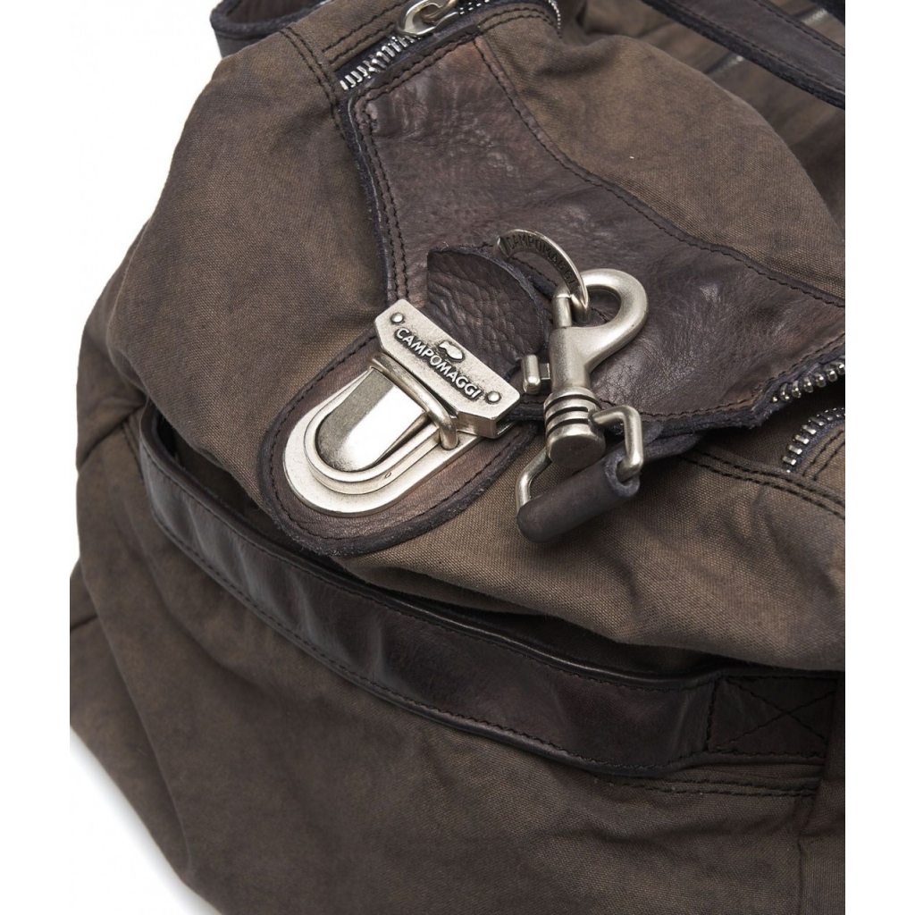 Borsa da viaggio in tela grigio