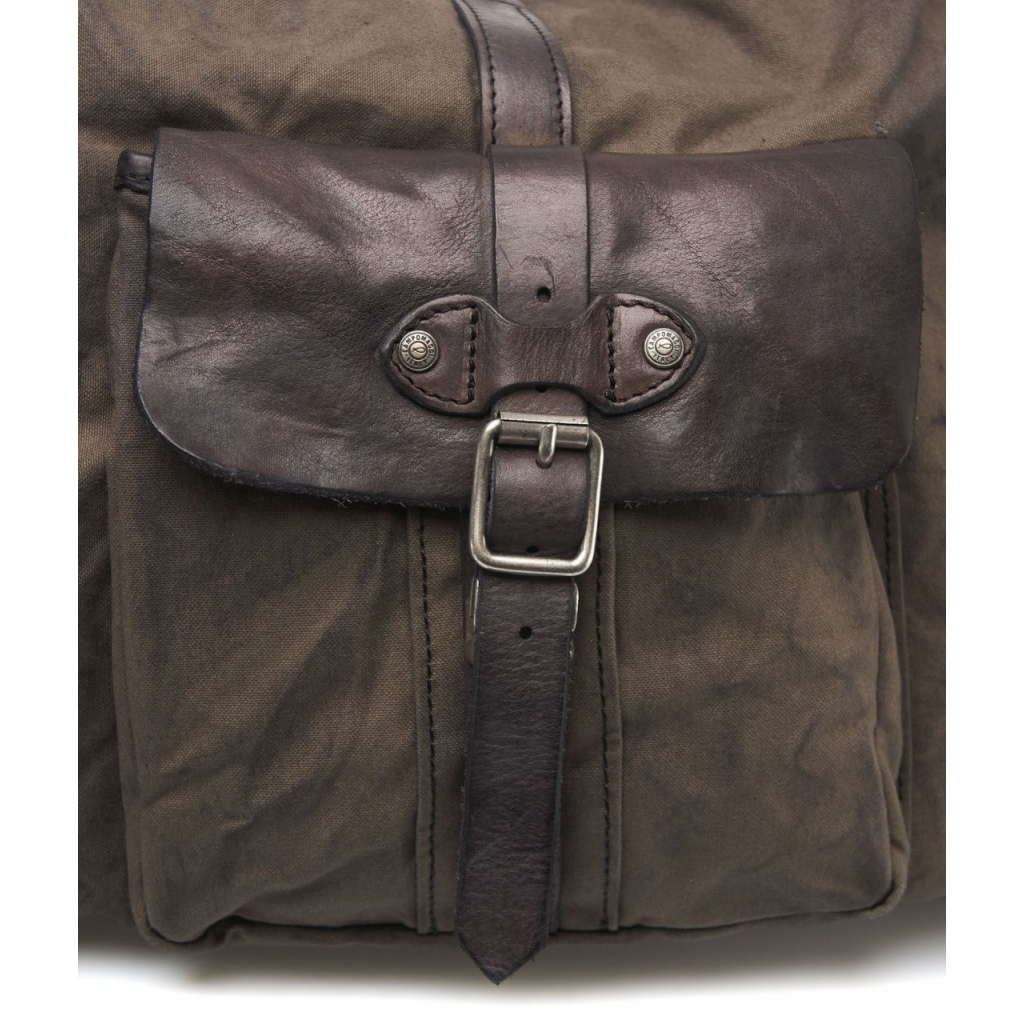 Borsa da viaggio in tela grigio