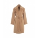 Cappotto in lana vergine Tigre Cammello