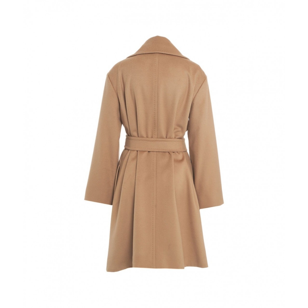 Cappotto in lana vergine Tigre Cammello