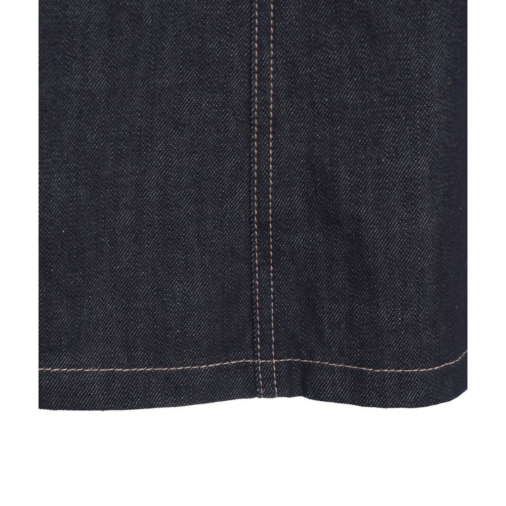 Gonna svasata in denim blu