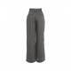Pantaloni palazzo con monogramma nero