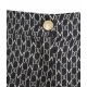 Pantaloni palazzo con monogramma nero