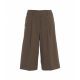 Bermuda con pinces marrone