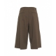 Bermuda con pinces marrone