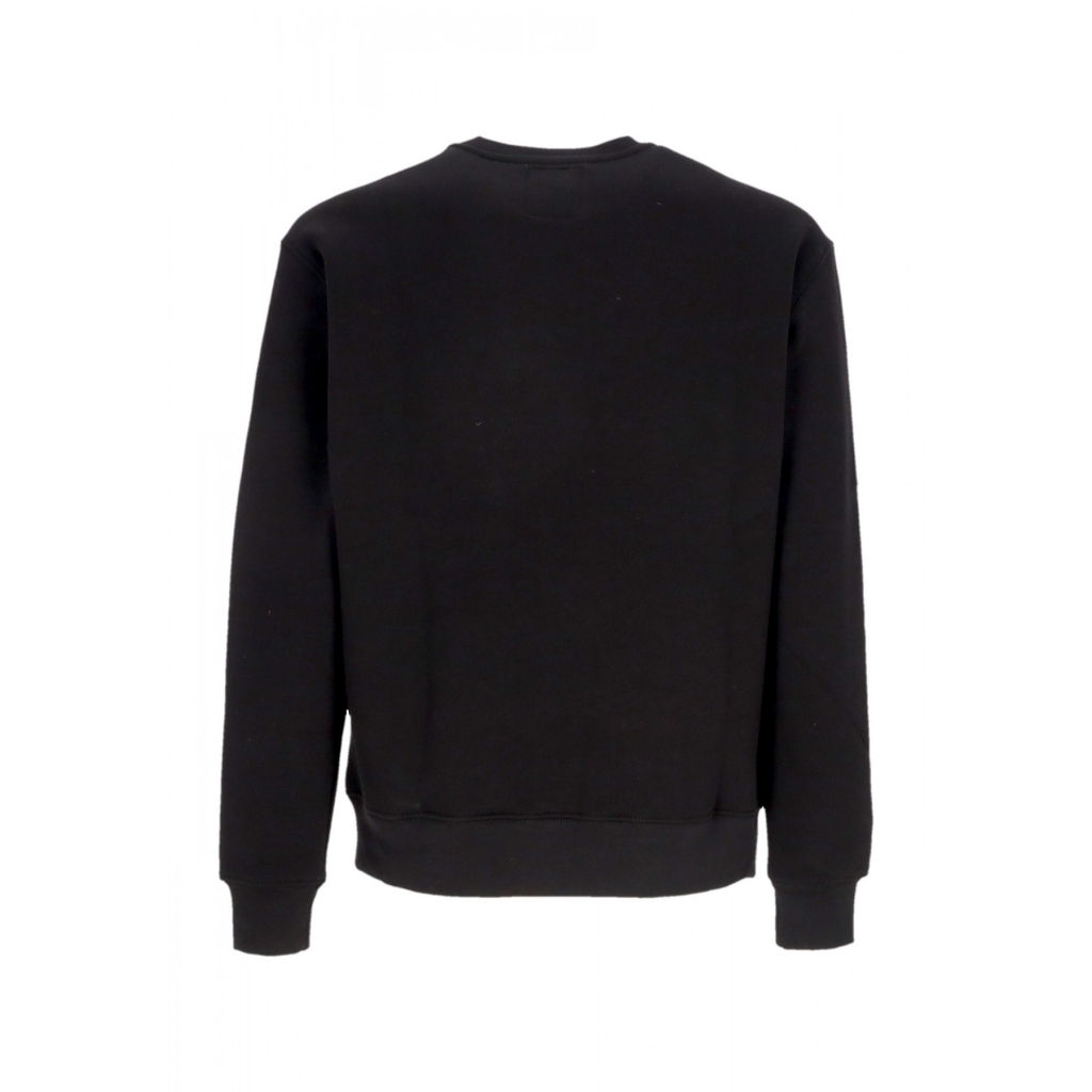 felpa girocollo uomo college crewneck BLACK