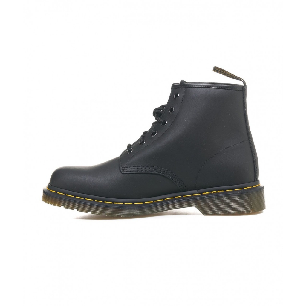 Stivali stringati 101 in nappa nero