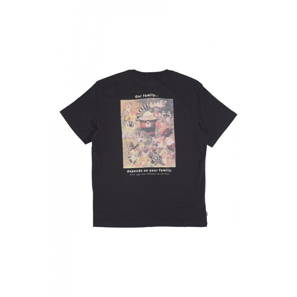 maglietta uomo family tee x smokey bear OFF BLACK