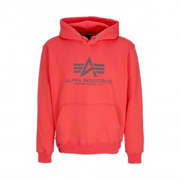 felpa cappuccio uomo basic hoodie TADIANT RED