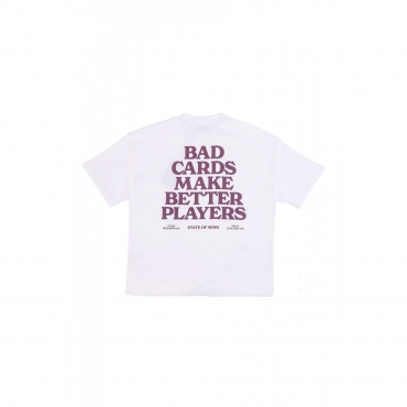 maglietta uomo bad card tee WHITE