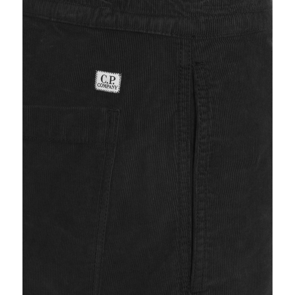 Pantaloni utility di velluto a coste nero