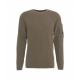 Maglione a coste verde