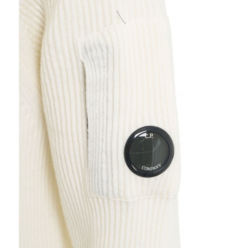 Maglione a coste bianco