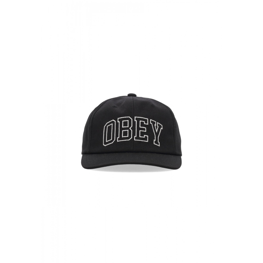 cappellino visiera curva uomo academy 6panel classic snapback BLACK