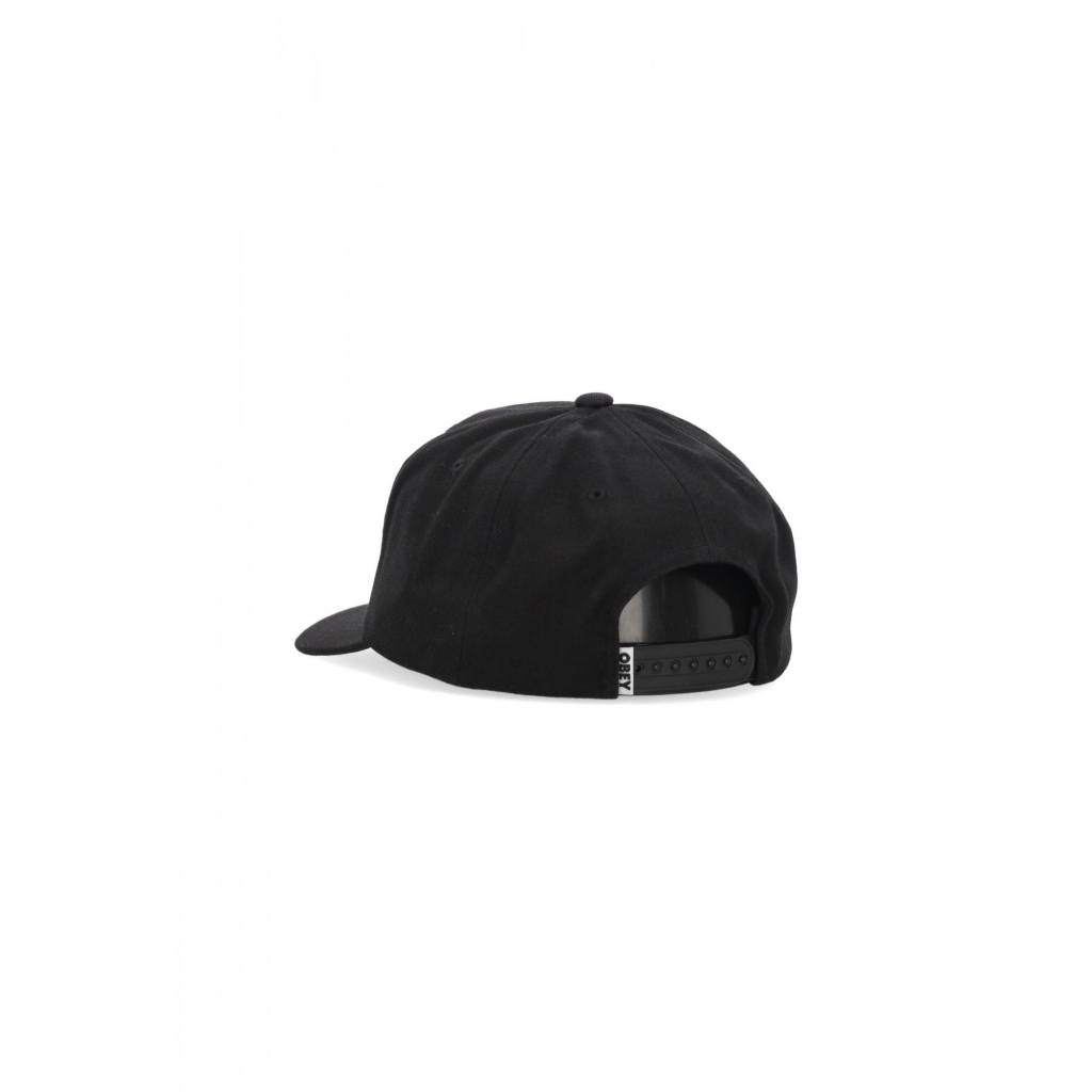 cappellino visiera curva uomo academy 6panel classic snapback BLACK
