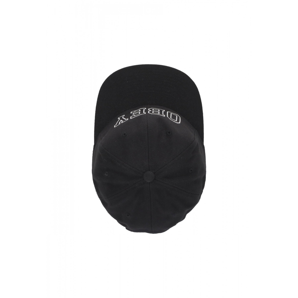 cappellino visiera curva uomo academy 6panel classic snapback BLACK