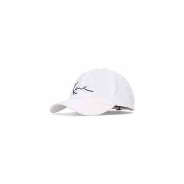 cappellino visiera curva uomo signature cap WHITE