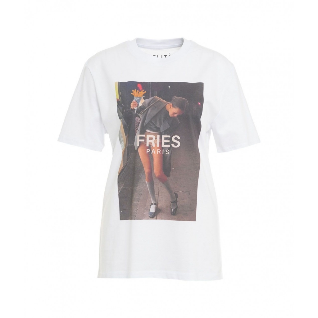 T-shirt Fries bianco
