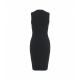 Abito in maglia con monogramma nero