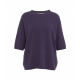 Maglia in cashmere viola