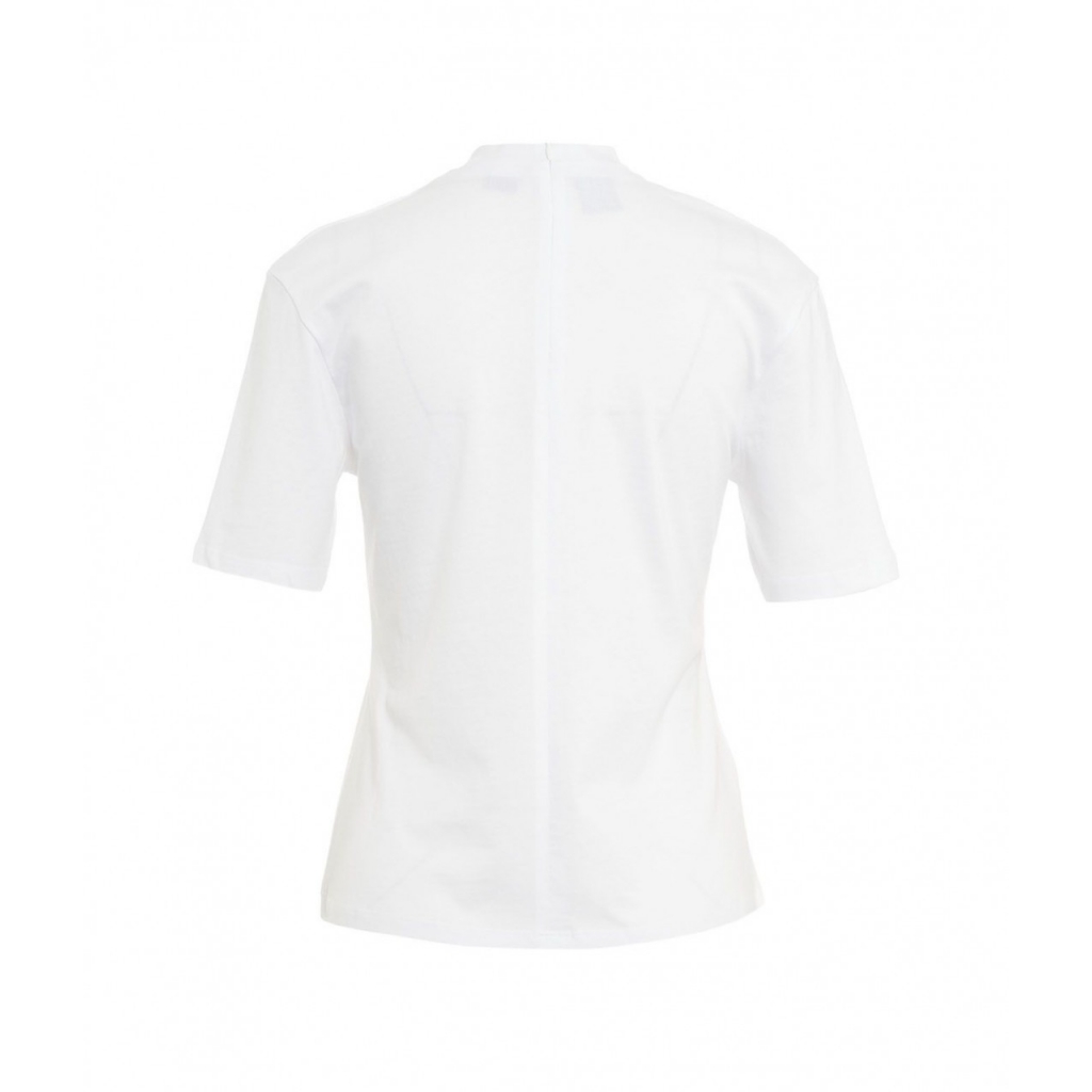 Top Matita con logo ricamato bianco