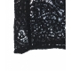 Pantaloni in pizzo paisley nero