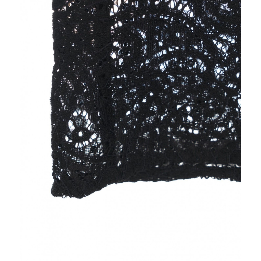 Pantaloni in pizzo paisley nero