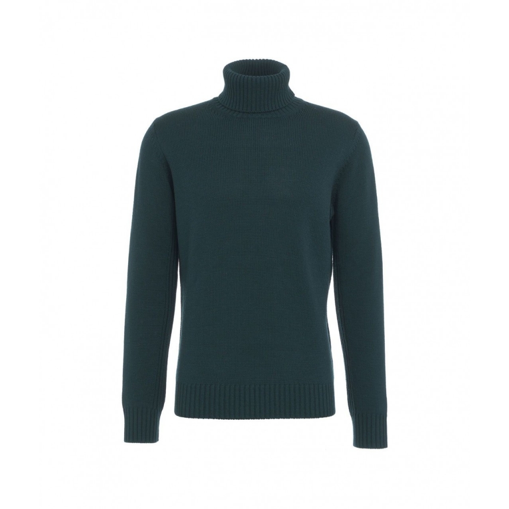 Maglia con dolcevita verde scuro