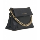 Mini borsa con tracolla a catena nero