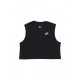 maglietta corta donna w sportswear club crop tee BLACK/WHITE