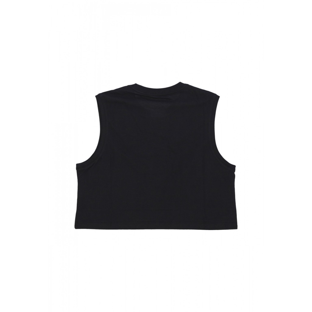 maglietta corta donna w sportswear club crop tee BLACK/WHITE