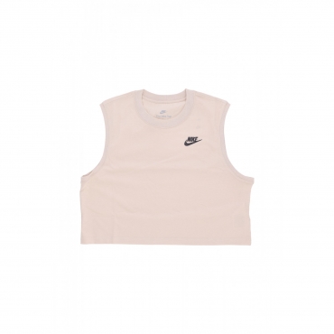 maglietta corta donna w sportswear club crop tee SANNDRIFT/BLACK