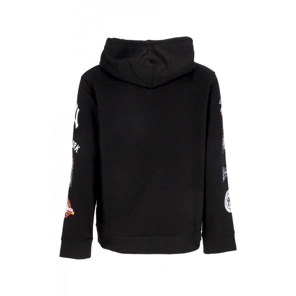 felpa cappuccio uomo mlb fundamental pullover hoodie neyyan BLACK/STONE GREY