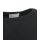 Felpa con logo ricamato nero