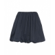 Gonna svasata in taffett Evan blu scuro