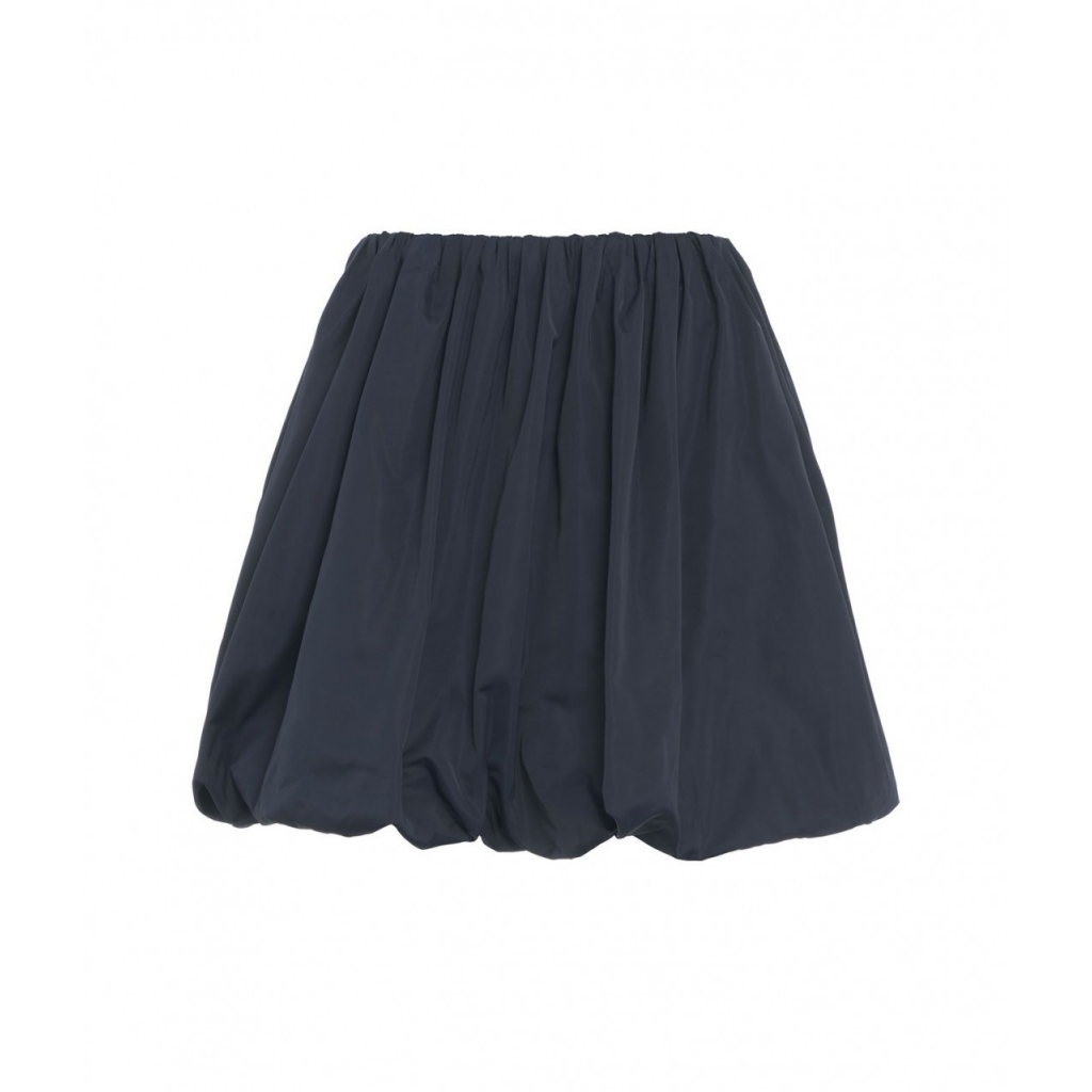 Gonna svasata in taffett Evan blu scuro