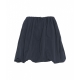 Gonna svasata in taffett Evan blu scuro