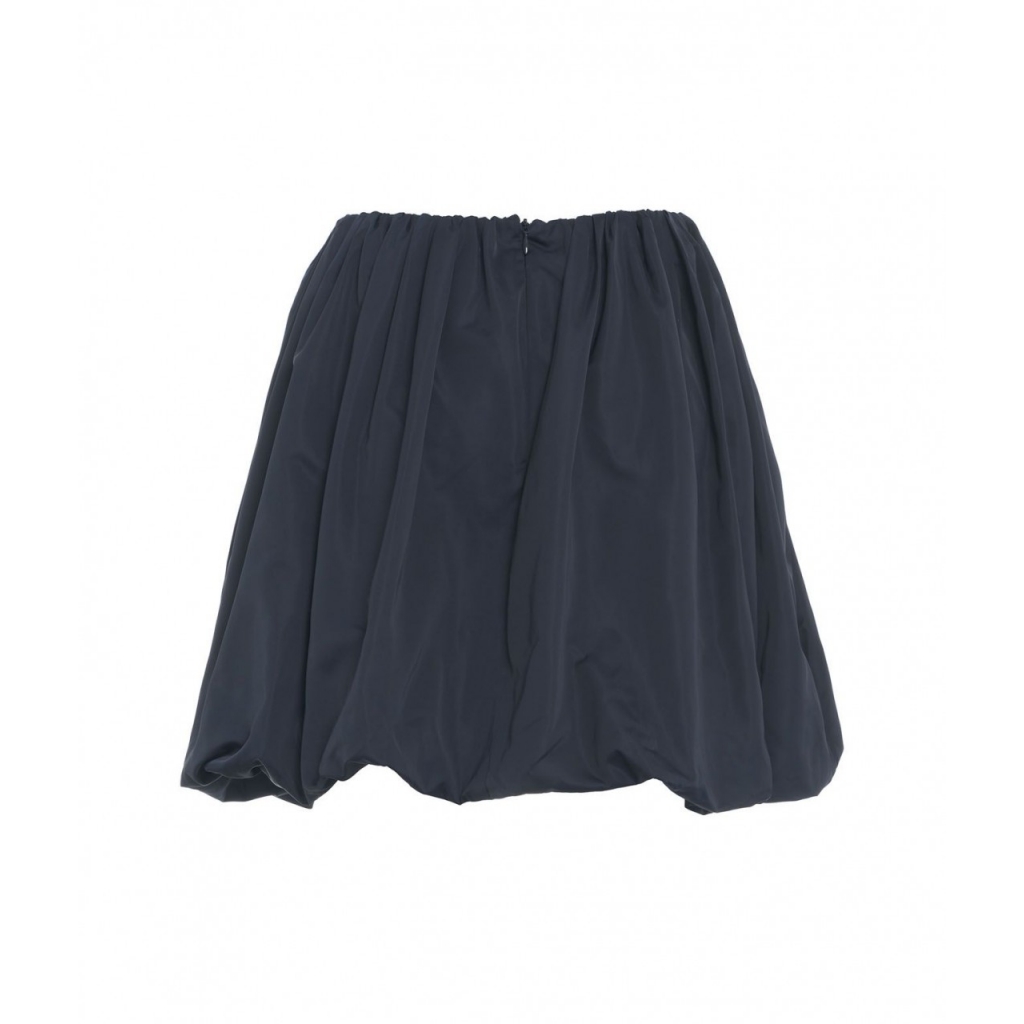 Gonna svasata in taffett Evan blu scuro