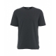 T-shirt con doppio orlo grigio scuro