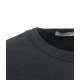 T-shirt con doppio orlo grigio scuro