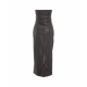 Abito in eco pelle marrone