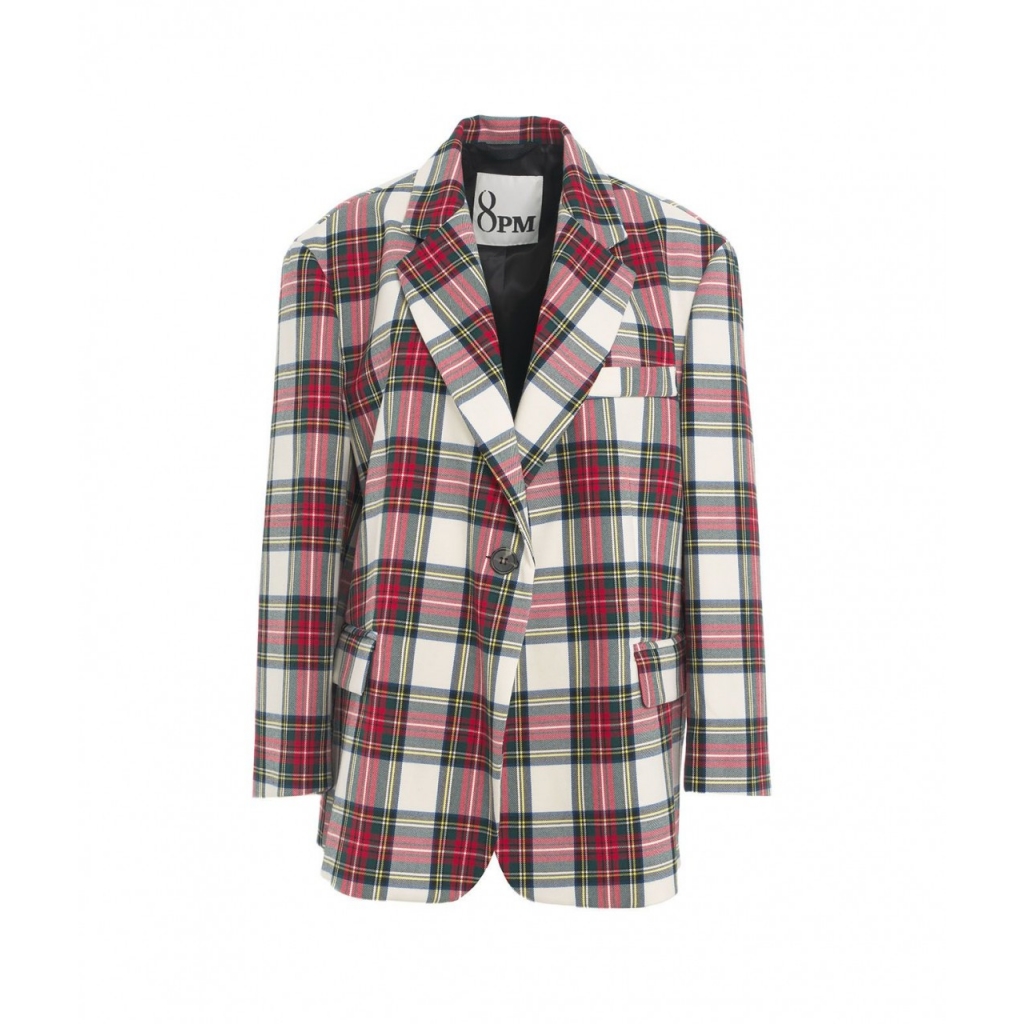 Glencheck Blazer Savannah multicolore