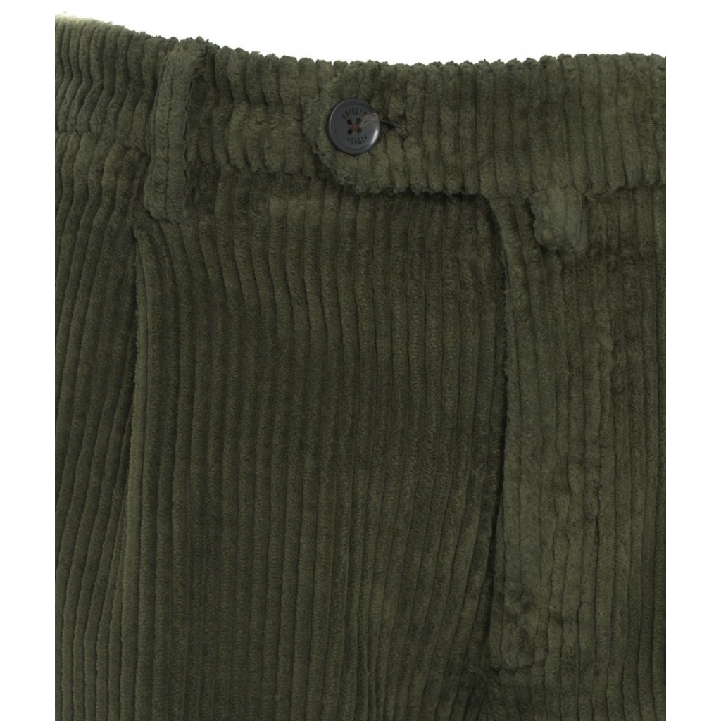 Pantaloni di velluto a coste verde
