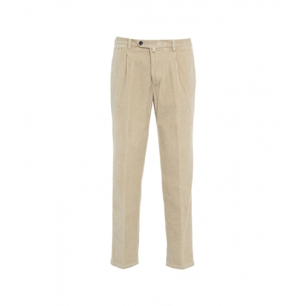 Pantaloni di velluto a coste beige