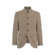 Blazer con motivo a spina di pesce Lusandretto marrone