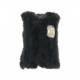 Gilet in pelliccia grigio